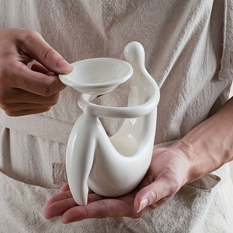 🕯️ Diffuseur d’Huiles Essentielles en Céramique - Forme Mannequin