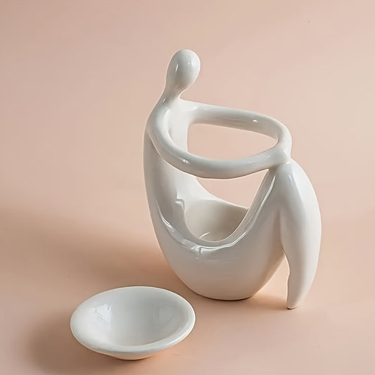 🕯️ Diffuseur d’Huiles Essentielles en Céramique - Forme Mannequin